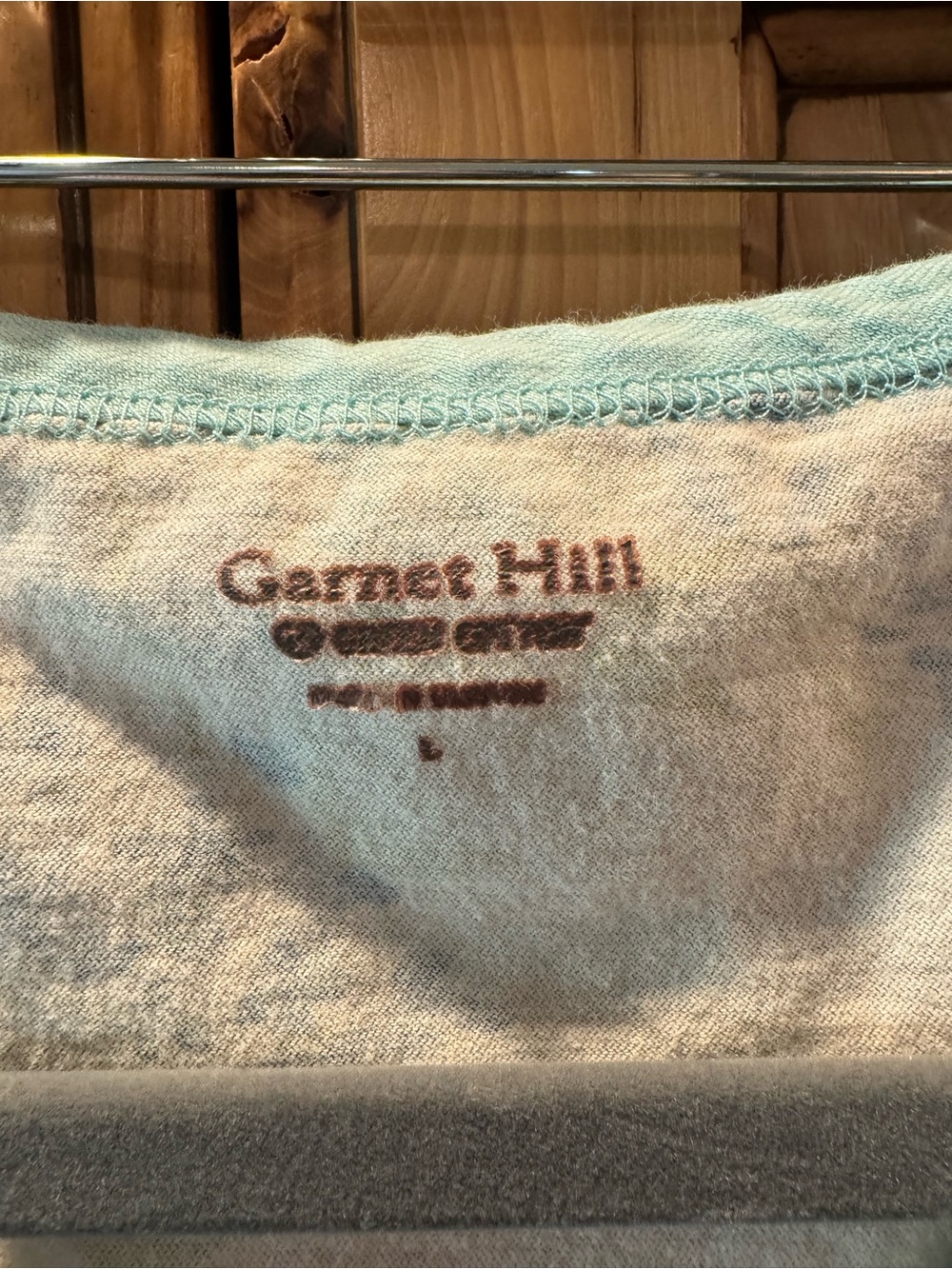 Garnet Hill Blue Floral Cropped Pajama Set - Picture 2 of 6